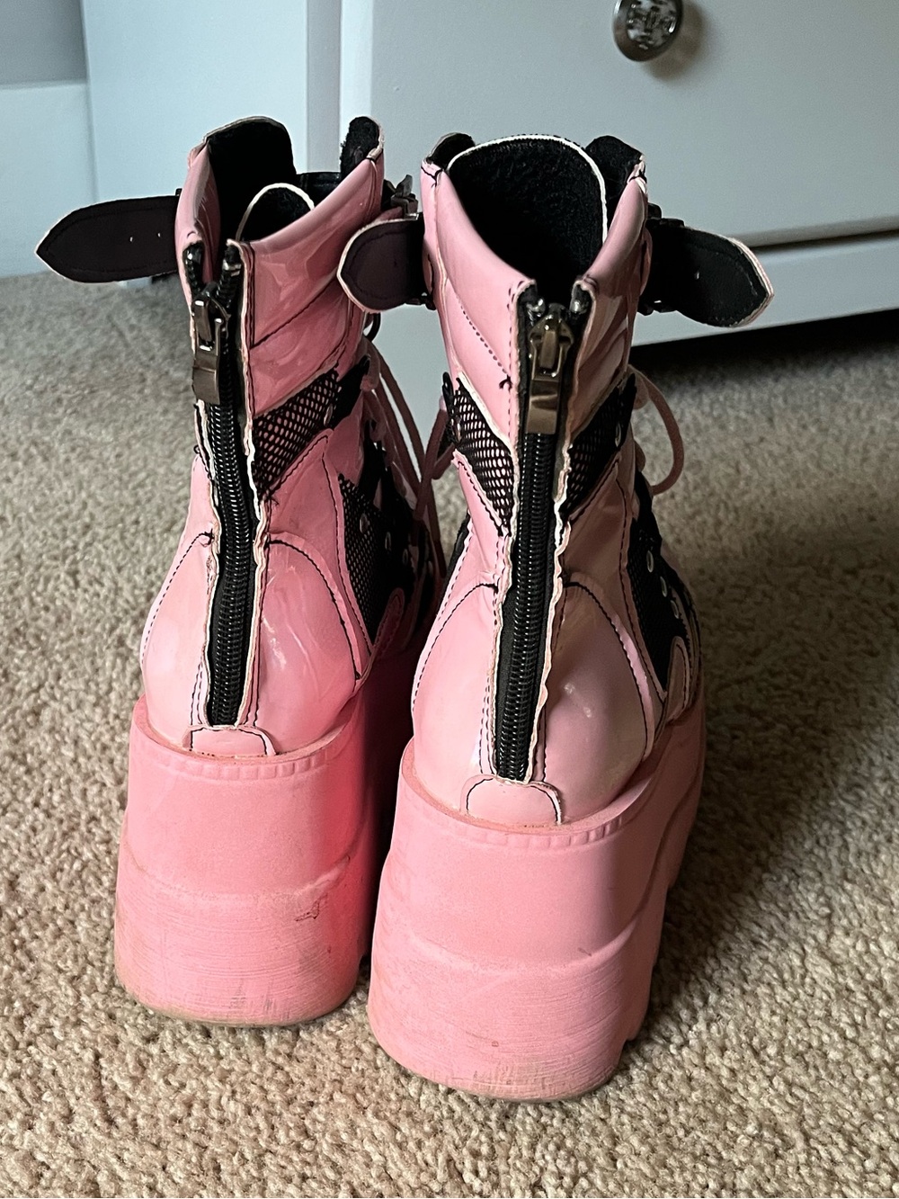 Pink Platform Boots - Picture 4 of 6